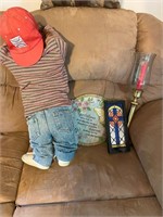 Naughty Kid Doll, Cross, Candle etc