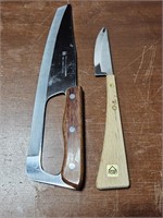 VINTAGE ULU CHOPPING & HOAN CHEESE KNIVES