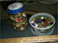 Vintage Marbles, Buttons, & Sprayer