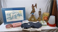 Large assortment of items to include art decor,