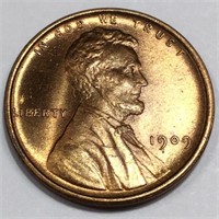 1909 VDB Lincoln Wheat Cent Penny Uncirculated