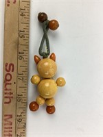 Bakelite bead cat pendant 30 grams