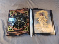 Vintage religious wall clock