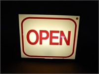 *Vintage Lighted "Open" Sign 20" x 16"