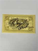 Autograph COA Harry Potter Train Ticket