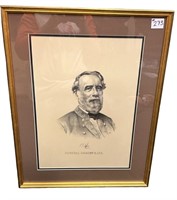 General Robert E. Lee, newly framed and matted