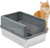 $110 Enclosed Sides Stainless Steel Litter Box