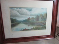 Original Oil Painting 15 x 19 Wood Back