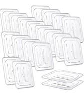 Hoolerry 24 Pcs 1/6 Size Food Pan Lid with Handle
