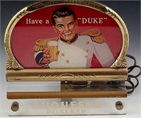 DUQUESNE ADVERTISING CASH REGISTER TOPPER SIGN