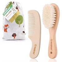 haakaa Baby Hair Brush and Comb Set for Newborns &