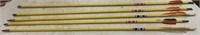 5 Yellow Hunting/Archery Arrows(NO SHIPPING)