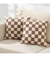 Decorative throw pillows 16x16" set of 2