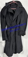 US Military Men’s All Weather Black Trench Coat