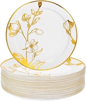 Tioncy 25 Pcs 13 Inch Floral Charger Plates