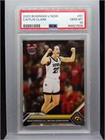 Caitlin Clark 2023 Bowman U Maravich Record PSA 10