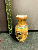 Oriental Painted Satsuma Vase