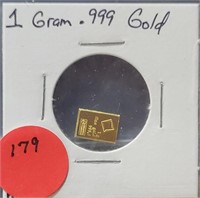 1 GRAM GOLD MINIATURE BAR