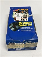 1990 PRO SET HOCKEY BOX WITH PACKS SOME MISSING