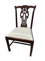 MAHOGANY TURN OF THE CENTURY CHIPPENDALE CHAIR
