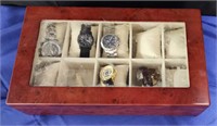Men's watches in wooden box