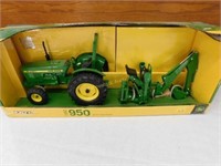 J. Deere 950 tractor w/backhoe