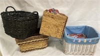 Wicker basket lot