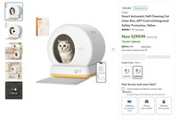 N2580  Osoeri Self-Cleaning Litter Box, Yellow