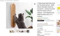 7 Ruby Road Wall Mounted Cat Scratching Pos