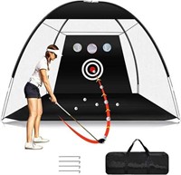 Golf Practice Net with Target