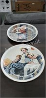 2 vintage 6.5 inch Norman Rockwell collector