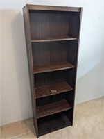 Dark Oak Veneer Tall Book Case