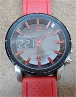 Oversized RED / BLACK Watch