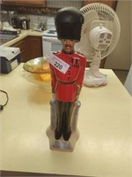 Vintage British Soldier Decanter - approx 20" Tall