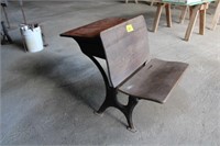 Antique Wooden School Desk