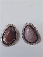 Marked Sterling Navajo Style Earring- 10.0g w/