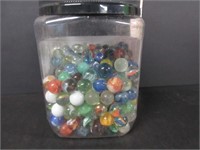 LOT OF OLF MARBLES 1/2" & 5/5" DIAMETER