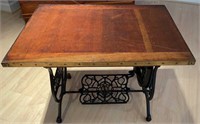 Domestic Sewing Machine Base with Wood Top