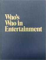 Who's Who in Entertainment first edition book