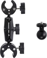 $23  Double Clamp Mount w/1/4 Ball for Studio