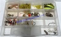 Clear Tackle Box With Some Tackle