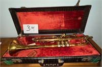 Vintage American Standard Trumpet and Case