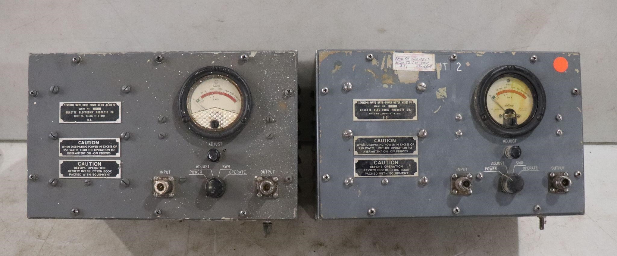 (2) Standing Wave Radio Power Meters