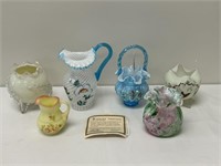 6 Pieces of Fenton and Art Glass