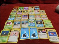 (29)Assorted Pokémon trading game cards.