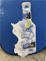 Tin Zima Clear Malt Beverage Sign