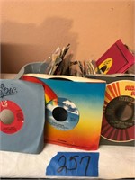 Tub of 45 RPM Records