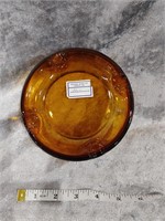 Vintage Dark Amber Ashtray 1914