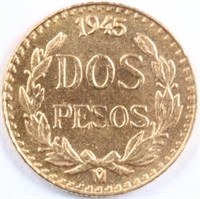 1945 Gold Dos Pesos