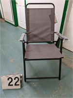 1 Living Accents Sling Folding Chair - Gray